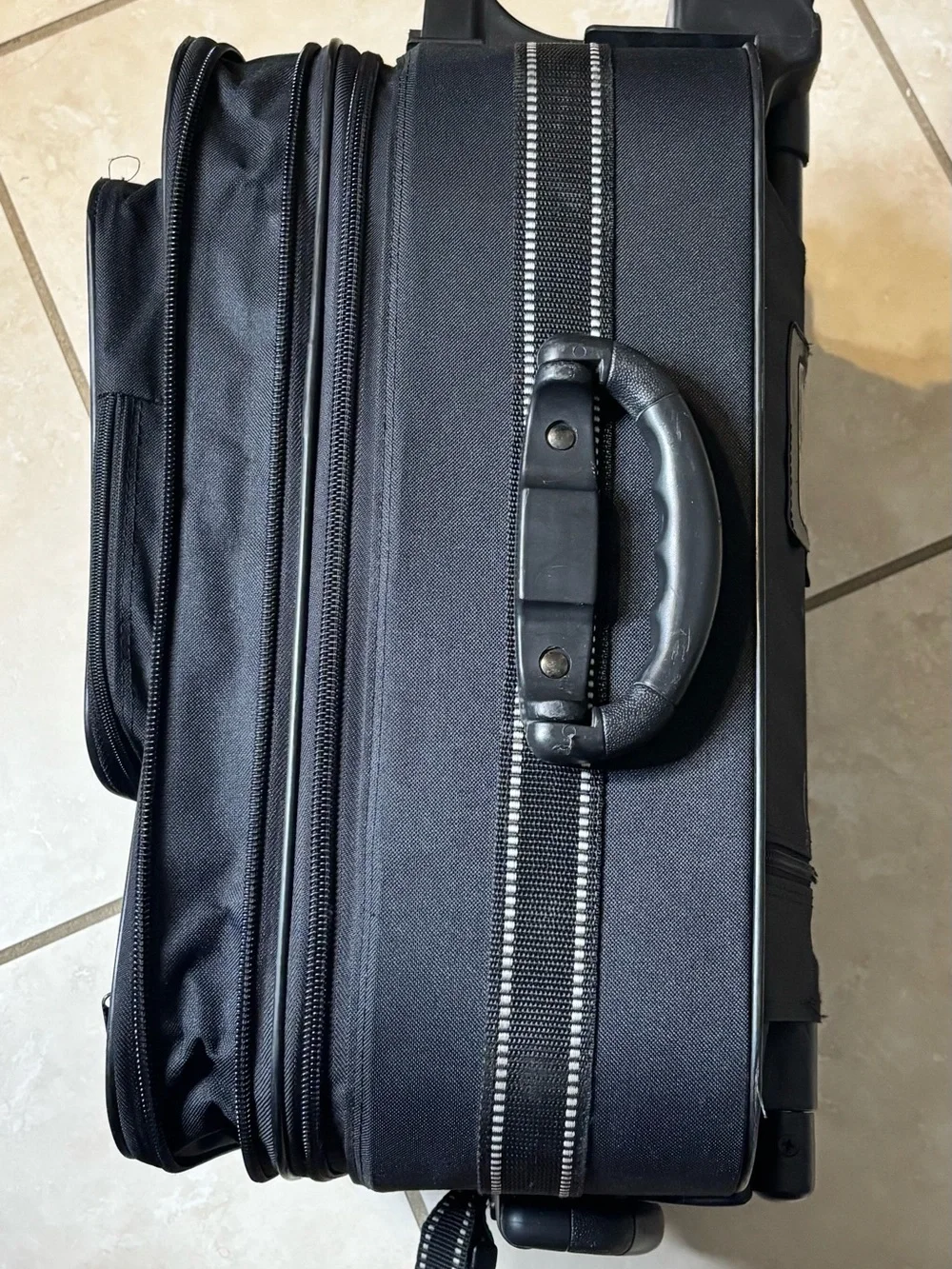 27”Black Rolling Carry-On Suitcase - Travel Trolley Bag